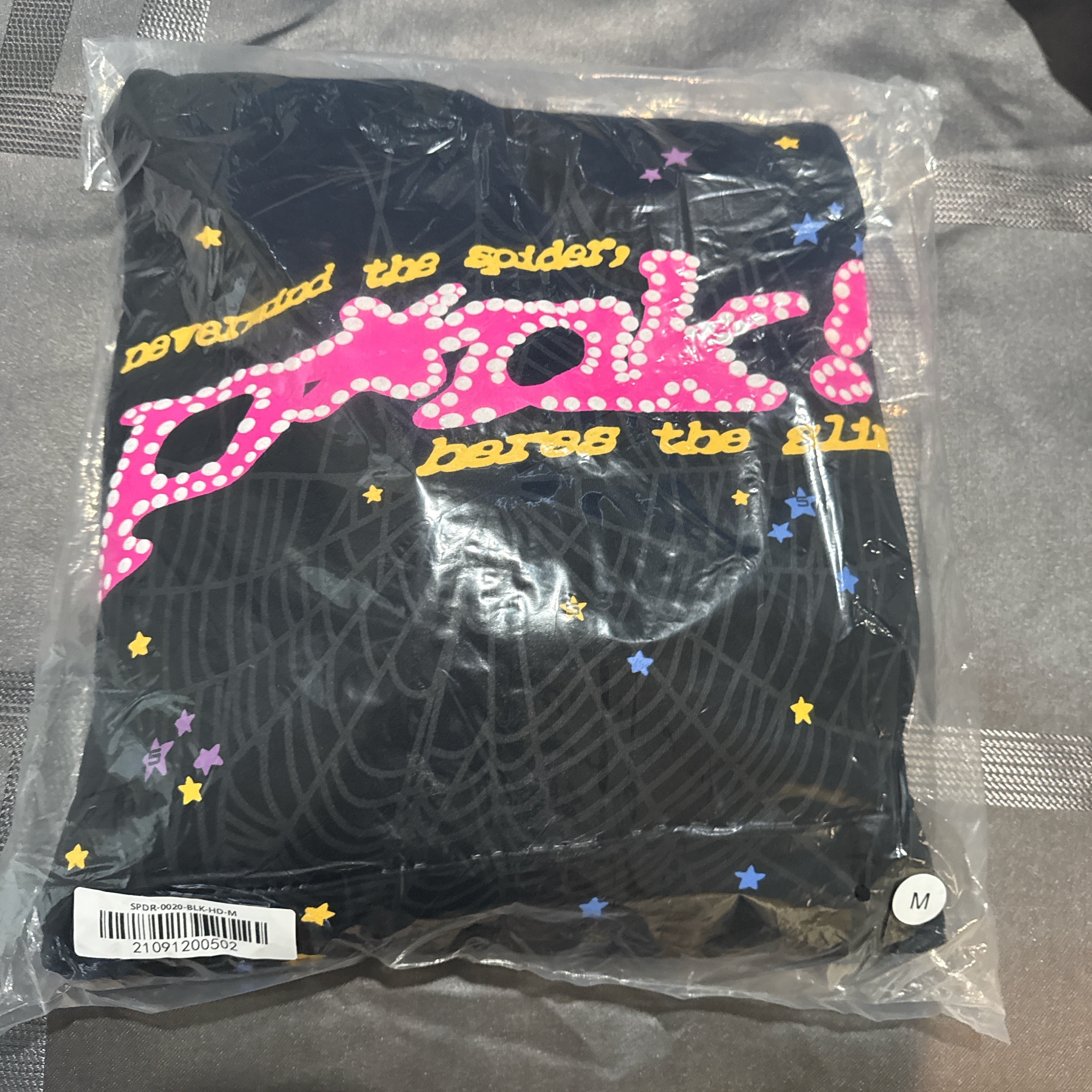 spider hoodie black 1 to 1 high quality